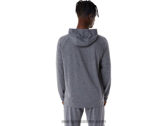 RPVB817 metrópolis gris brezo Asics sudadera con cremallera completa de tecnología para hombre