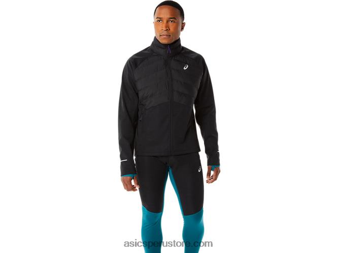 RPVB841 rendimiento negro brezo Asics chaqueta de correr de invierno para hombre