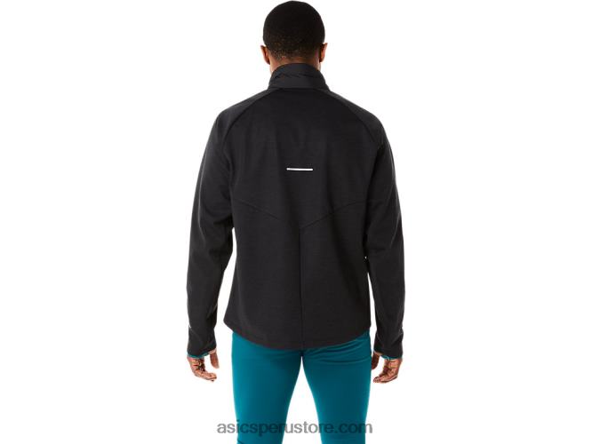 RPVB841 rendimiento negro brezo Asics chaqueta de correr de invierno para hombre