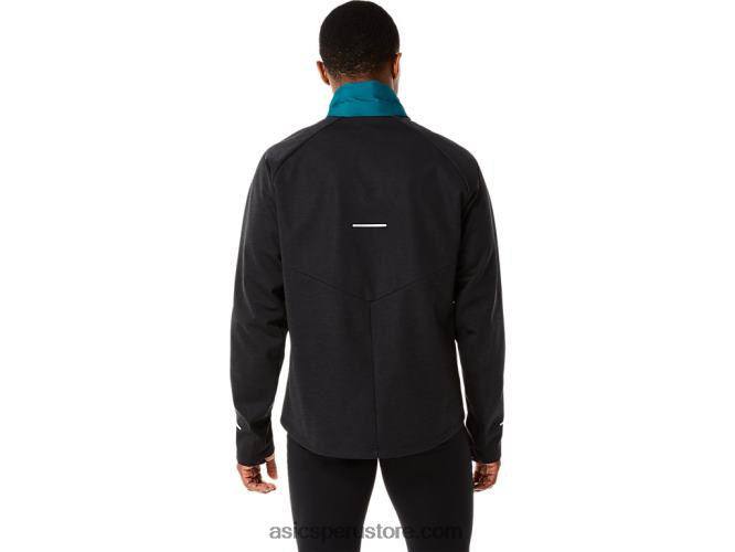 RPVB849 pino terciopelo/brezo negro Asics chaqueta de correr de invierno para hombre