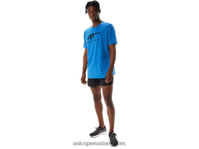 RPVB850 lago drive brezo Asics playera de manga corta a rayas