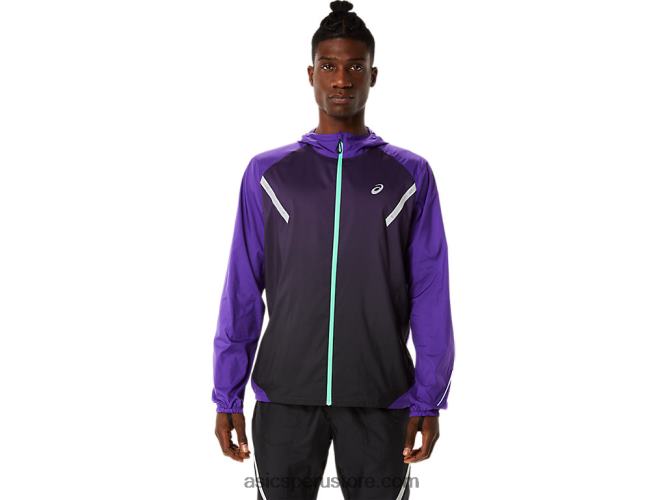 RPVB855 mermelada de uva/negro rendimiento Asics chaqueta lite-show de hombre