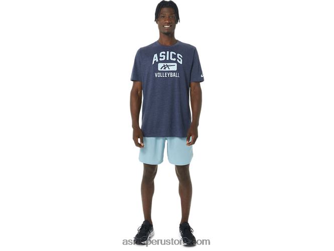 RPVB865 brezo chaquetón Asics camiseta con gráfico de voleibol