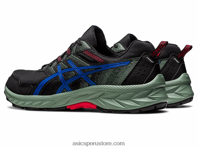 RPVB87 negro/azul atun Asics gel-venture extra ancho