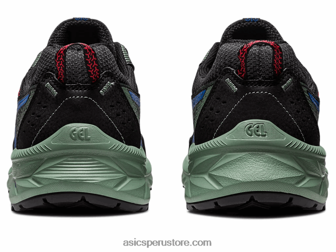 RPVB87 negro/azul atun Asics gel-venture extra ancho