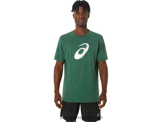 RPVB879 cazador verde Asics camiseta manga corta pincel