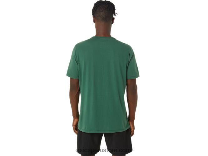 RPVB879 cazador verde Asics camiseta manga corta pincel
