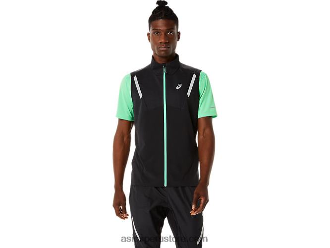 RPVB884 rendimiento negro brezo Asics chaleco lite-show para hombre