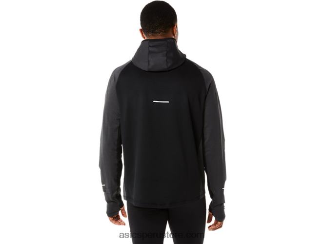 RPVB885 rendimiento negro brezo Asics sudadera con capucha de manga larga de invierno para hombre
