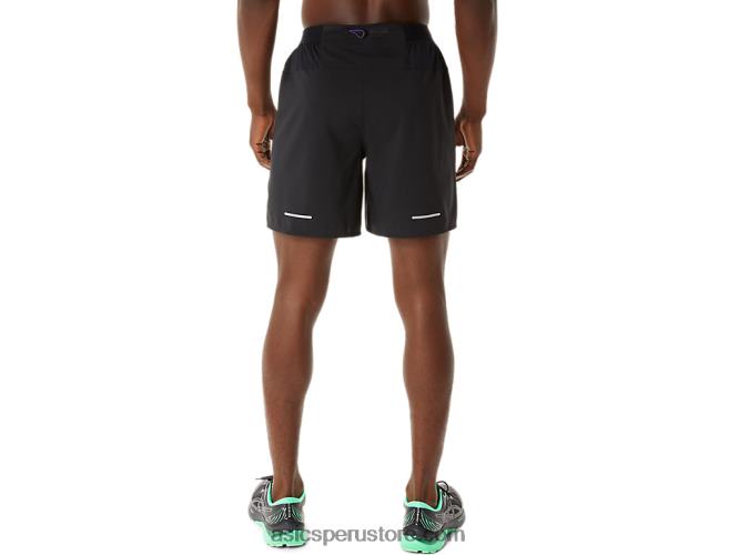 RPVB893 mermelada negra/de uva negra Asics carretera hombre 2-n-1 7in short