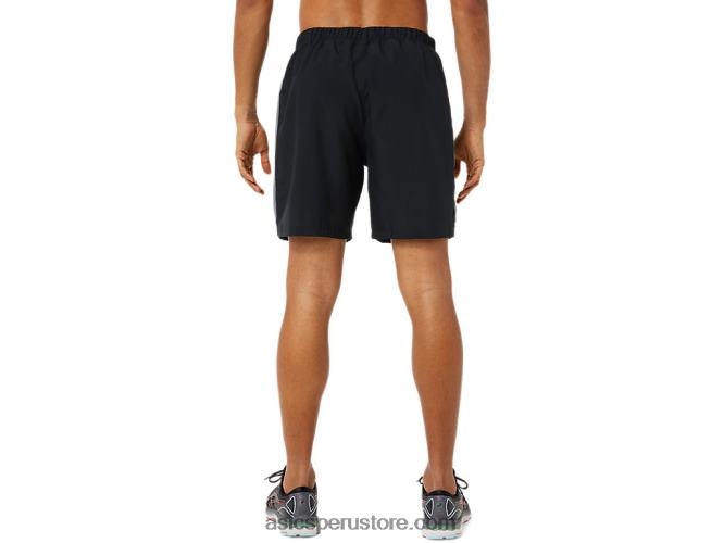 RPVB917 rendimiento negro Asics pantalones cortos de 7in para hombre
