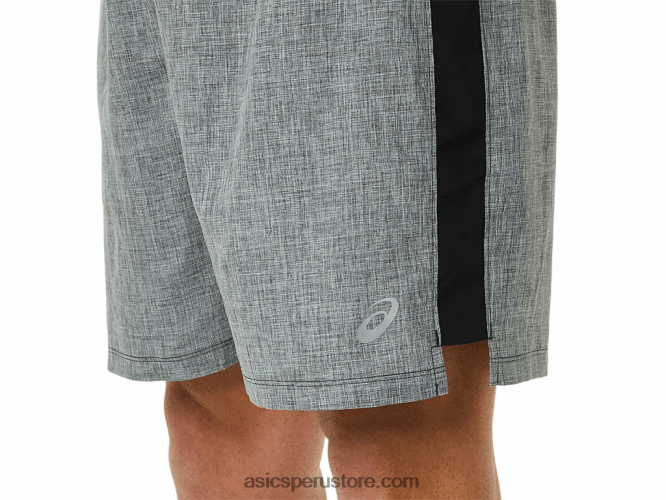 RPVB918 jaspeado gris oscuro/negro Asics pantalones cortos de 7in para hombre