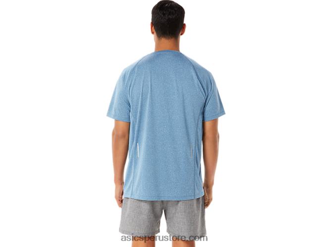 RPVB928 brezo azul Asics camiseta de manga corta de lyte confeccionada para hombre