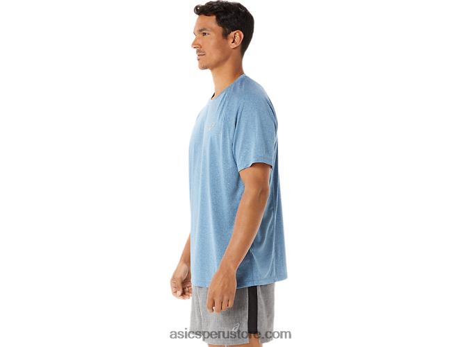 RPVB928 brezo azul Asics camiseta de manga corta de lyte confeccionada para hombre