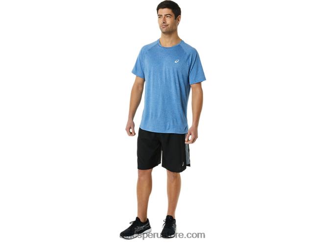 RPVB936 rendimiento negro Asics pantalones cortos de 9 pulgadas listos para usar para hombres