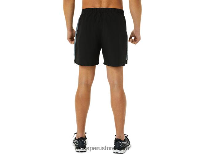 RPVB937 rendimiento negro Asics conjunto de hombre 5in short