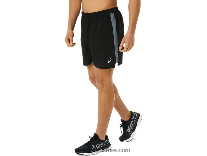 RPVB937 rendimiento negro Asics conjunto de hombre 5in short