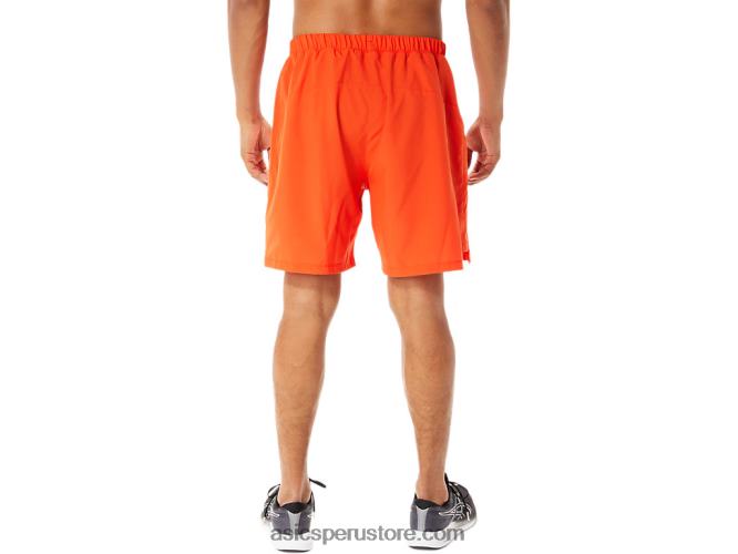 RPVB938 tomate cherry Asics pantalones cortos de 7in para hombre