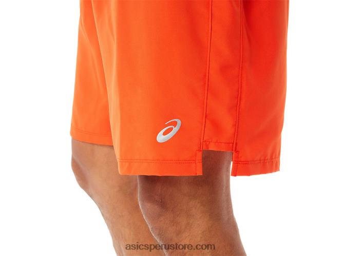 RPVB938 tomate cherry Asics pantalones cortos de 7in para hombre