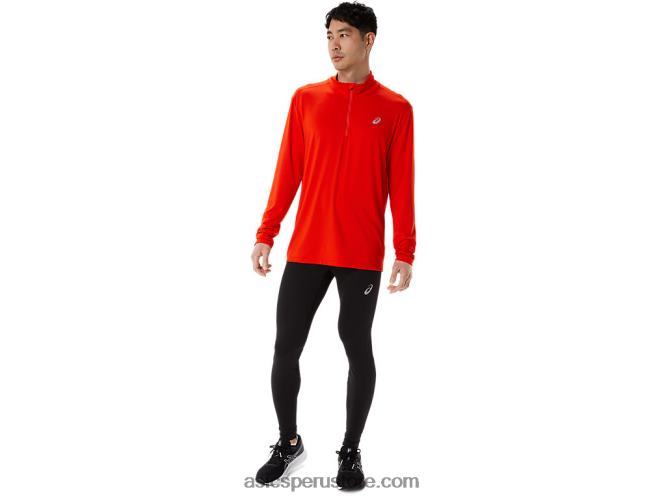 RPVB966 tomate cherry Asics media cremallera para hombre lista para usar