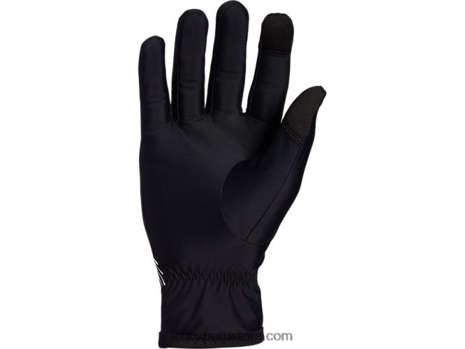 RPVB972 negro/blanco brillante Asics guantes para correr