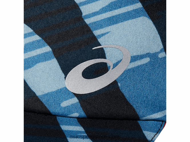 RPVB973 tomate azul/cherry Asics gorra con tejido gráfico