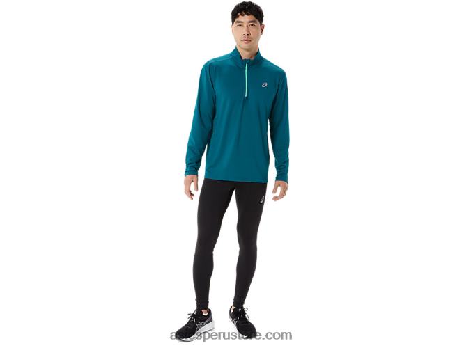 RPVB975 pino terciopelo/hoja nueva Asics media cremallera para hombre lista para usar