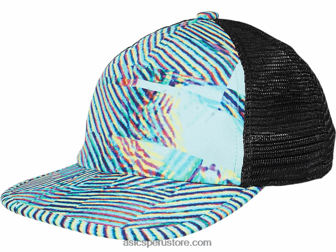 RPVB1457 verde oasis Asics gorra con estampado gráfico