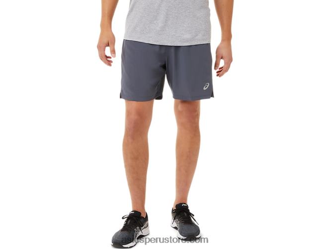 RPVB1904 gris portador/negro rendimiento Asics pantalón corto 7 en 2 en 1 para hombre