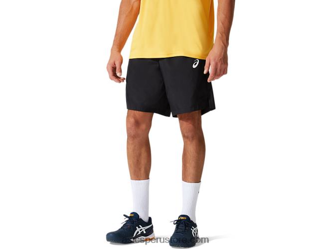 RPVB1961 rendimiento negro Asics cancha de hombres 9in short
