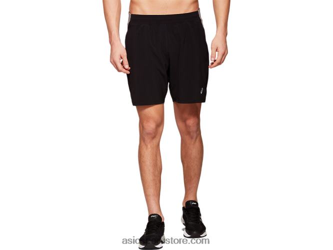 RPVB1997 rendimiento negro Asics pantalón corto hombre fietro 7in 2 n 1