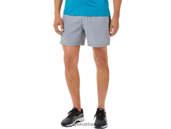 RPVB2038 estampado de sheet rock spacedye/gris Asics pantalón corto de 5 pulgadas pr lyte para hombre