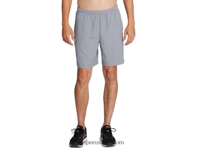 RPVB2053 estampado de sheet rock spacedye/gris Asics pantalón corto de 7 pulgadas pr lyte para hombre