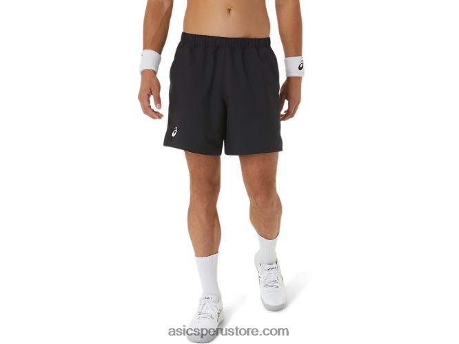 RPVB409 rendimiento negro Asics cancha de hombres 7in short