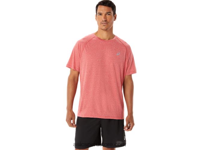 RPVB1410 brezo rojo clásico Asics camiseta de manga corta de lyte confeccionada para hombre