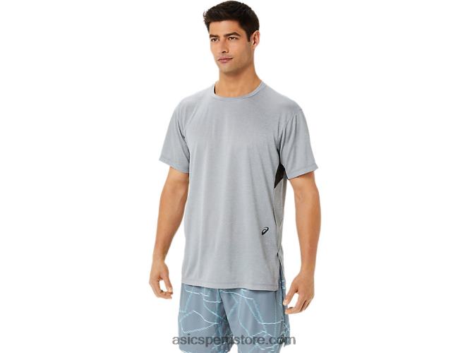 RPVB1421 brezo de yeso Asics top de manga corta con estampado gel-cool para hombre