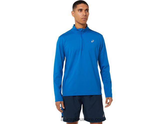 RPVB1526 unidad de lago/peligro verde Asics media cremallera para hombre lista para usar