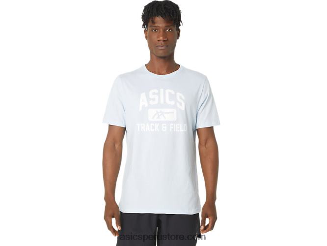 RPVB179 cielo suave Asics camiseta gráfica unisex de atletismo