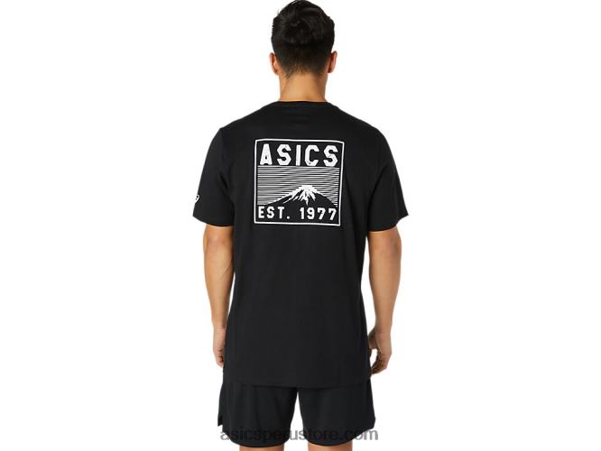 RPVB2034 rendimiento negro Asics fuji 1977 camiseta