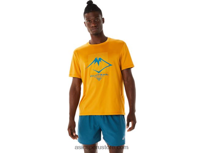 RPVB420 tormenta de arena Asics camiseta de manga corta con logo fujitrail para hombre