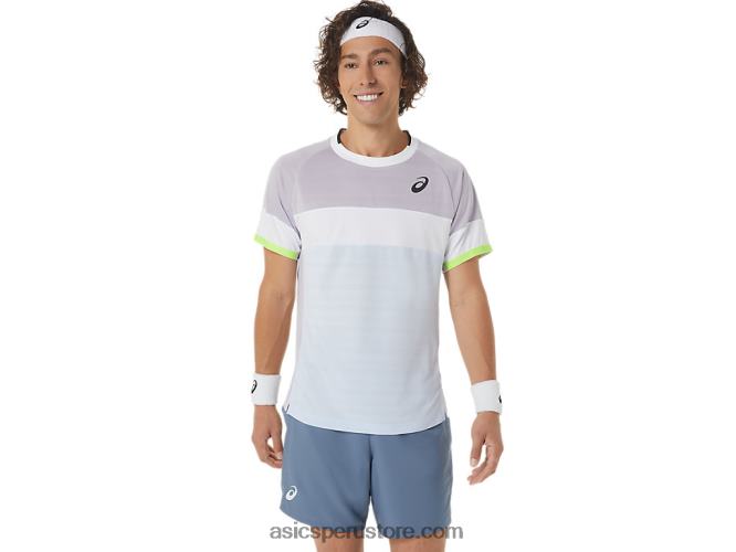 RPVB441 violeta anochecer/cielo suave Asics top de manga corta para hombre