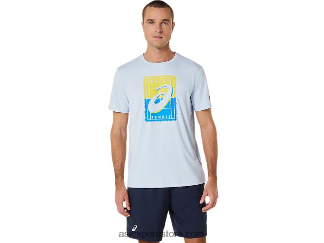 RPVB474 cielo suave Asics camiseta gráfica court gs para hombre