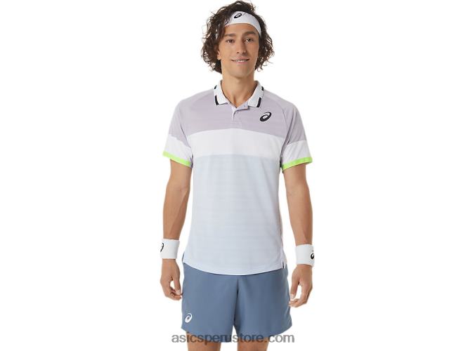 RPVB550 violeta anochecer/cielo suave Asics polo de partido de hombre