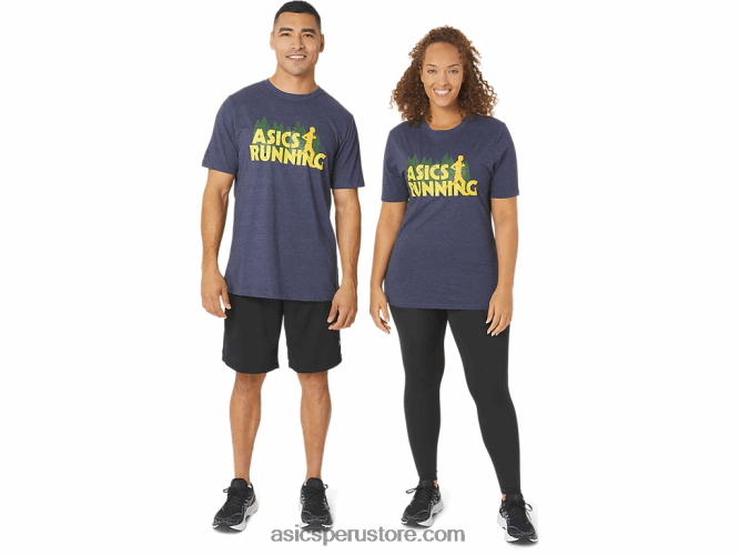 RPVB803 brezo chaquetón Asics camiseta de trail run de hoja perenne