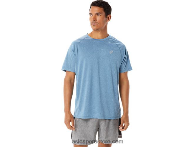 RPVB928 brezo azul Asics camiseta de manga corta de lyte confeccionada para hombre