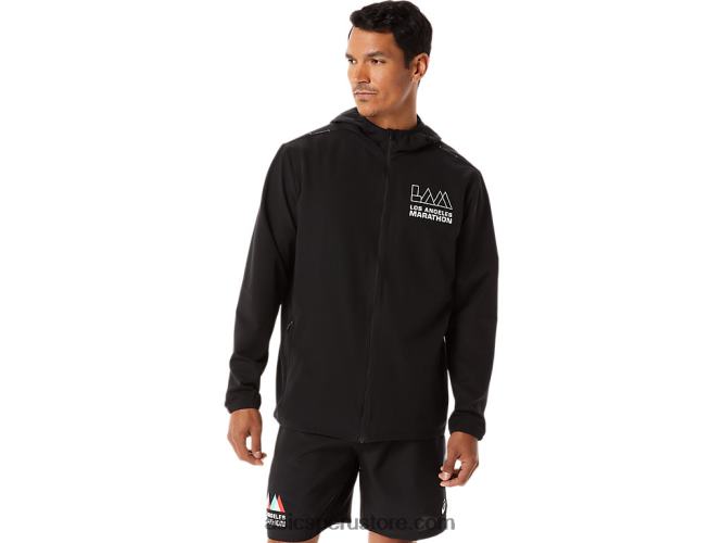 RPVB1345 rendimiento negro Asics chaqueta confeccionada para hombre lam