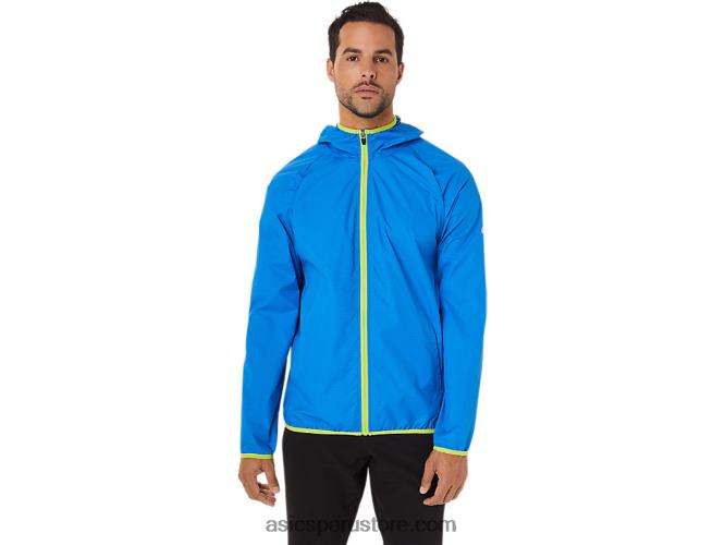 RPVB1712 tinte espacial azul eléctrico/ralladura de lima Asics chaqueta plegable para hombre