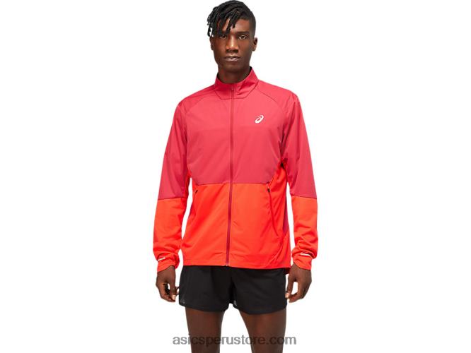 RPVB1783 burdeos/rojo eléctrico Asics chaqueta ventilada hombre