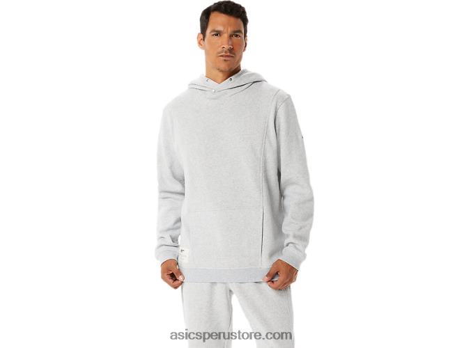 RPVB54 brezo gris claro Asics sudadera con capucha de polar Sunday para hombre