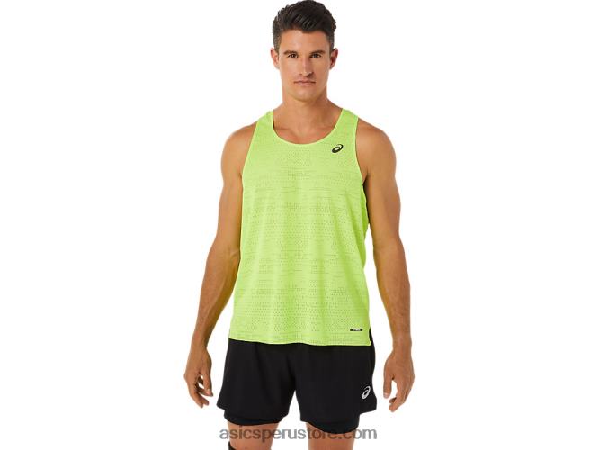 RPVB1391 peligro verde Asics camiseta ventilada actibreeze para hombre